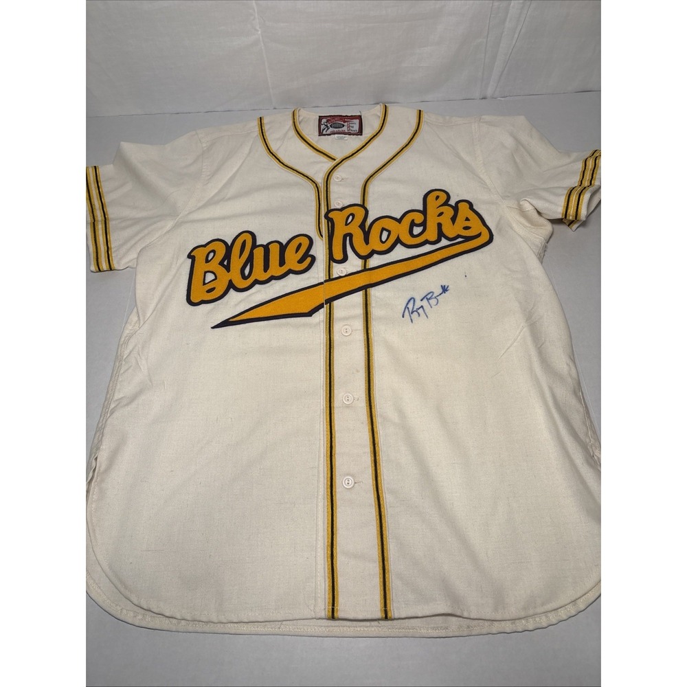 Wilmington Blue Rocks Jersey 10 Signed Ebbets Field Flannels Large